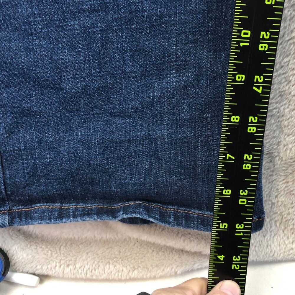 Lee Women Flex Motion Bootcut Jeans Size 18 Long Blue Denim Regular Fit Mid Rise - Picture 6 of 14